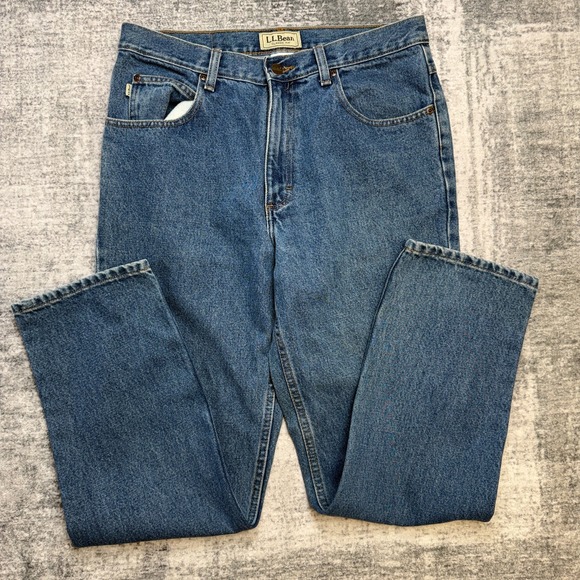 L.L. Bean Other - LL Bean Double L Jeans Mens 33x29 Blue Classic Fit Straight Leg Cotton Heritage